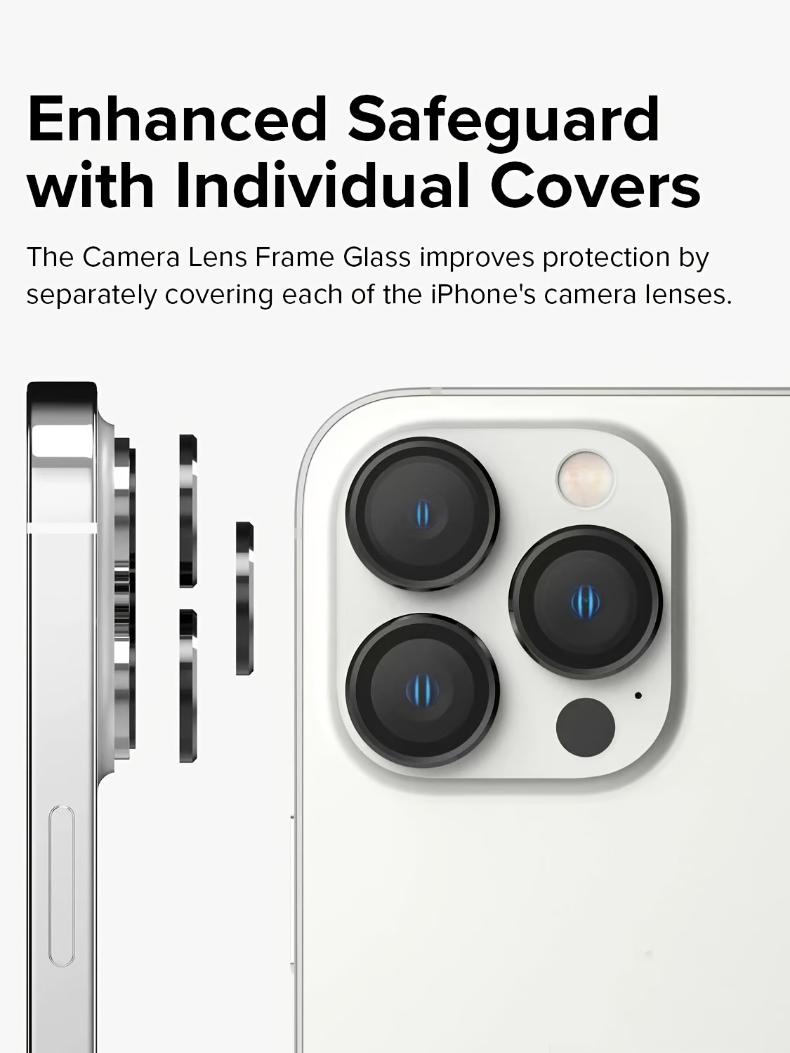 3pcs for iPhone 11 12 13 14 15 16 Pro Max 12 13 Mini Camera Lens Glass Protector Protective Glass for iPhone 14 15 16 Plus Camera Lens film for gift