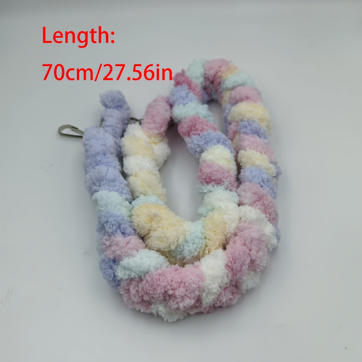 TEMU 1pc Tissé à , Disponible en deux tailles (50Cm/19.69In, 70Cm/27.56In), Corde d'escalade colorée pour petits animaux de compagnie, Balançoire,
