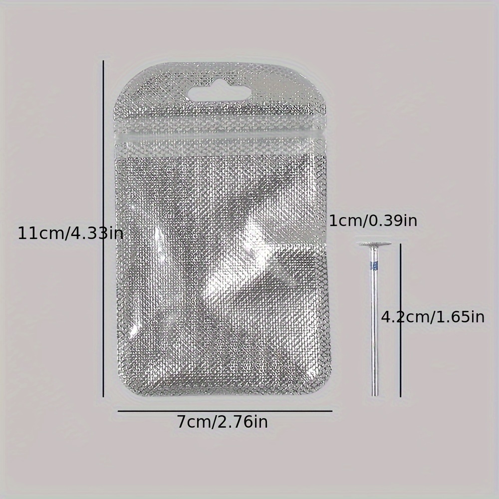 TEMU Manicure Flying Saucer Polishing Head T Round Emery Metal Polishing Short Nail Tip Trimming Polishing Tool Nail Drill Bits