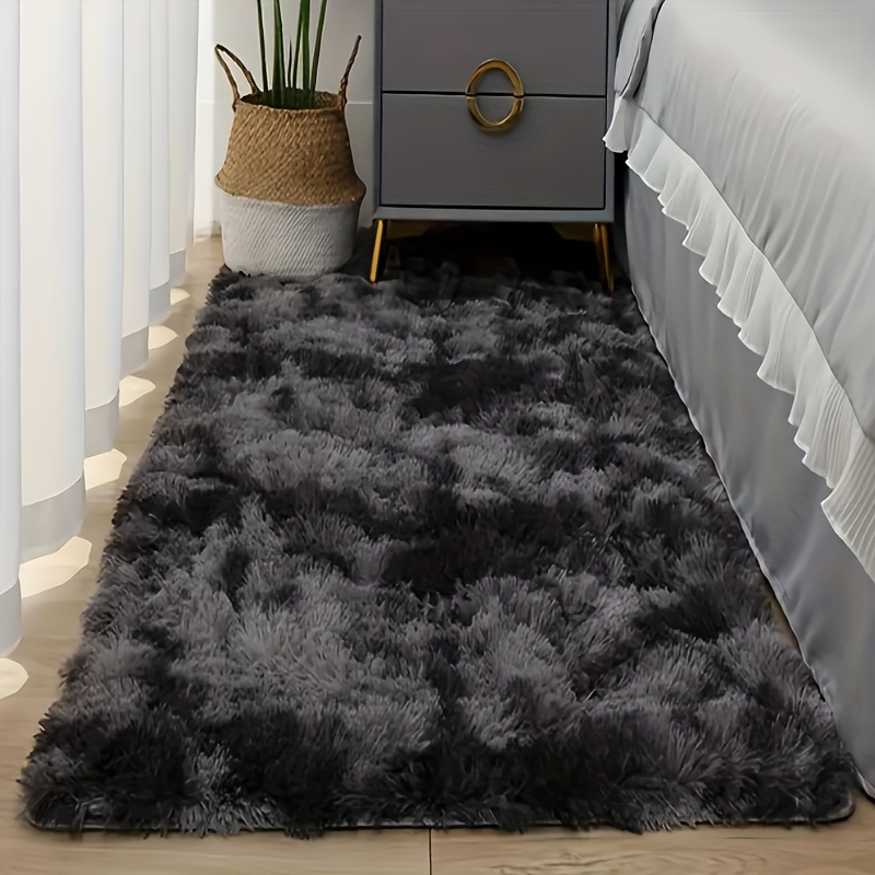 TEMU Batik Dunkelgraues Schlafzimmer Nachttischteppich Bettendmatte Wohnzimmer Couchtisch Teppich