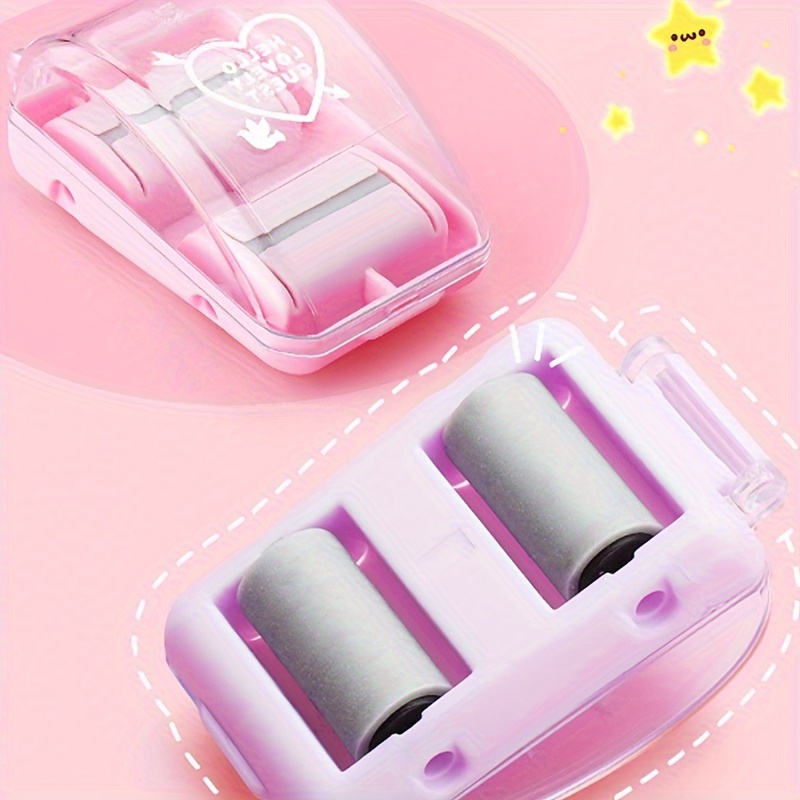 Mini Cartoon Roller Desktop Vacuum Cleaner Plastic Uncharged Temu