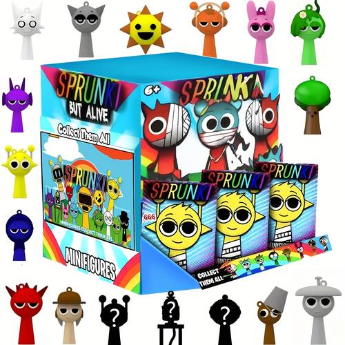 3 6 12pcs sprunki action figures mystery box sprunki mystery box 12 pack birthday gifts valentines day ideas party decorations