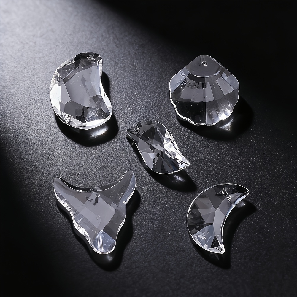 crystal glass hanging ornament prism   window decoration diy craft suncatcher home garden decor gift for party wedding