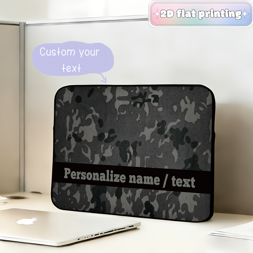 Custom Laptop Sleeve with Customized Text