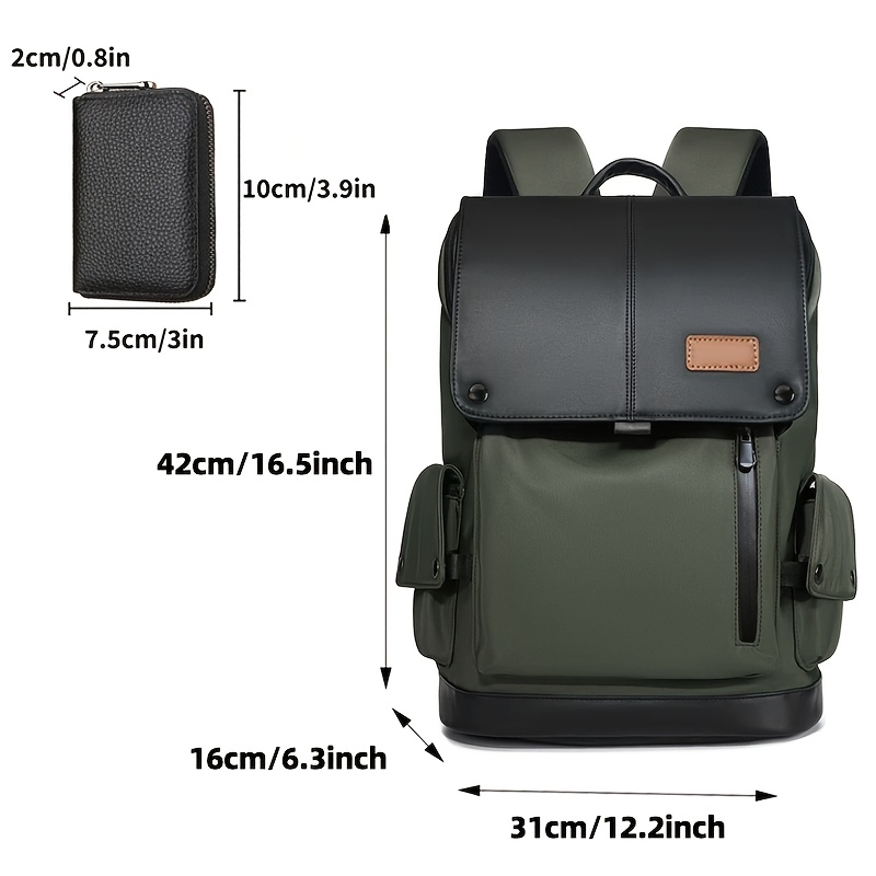 Stylish Casual Backpack for High School Students, Flip-Top Design