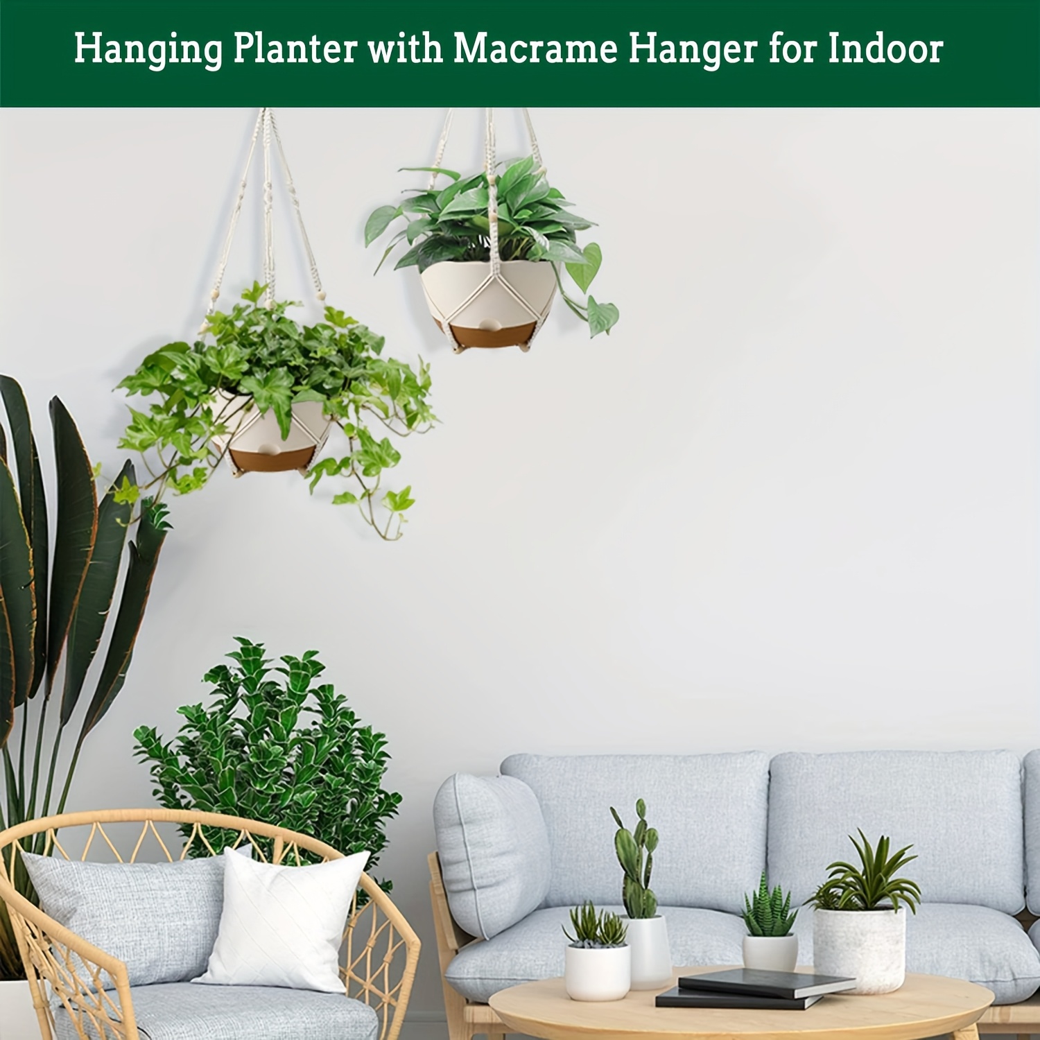 crochet hanging plant Mini Hanging Succulents Crochet Pattern