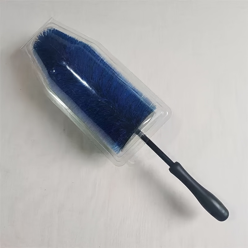 TEMU 1pc Multifunctional Car Cleaning Brush - Durable Plastic, Suitable For Wheel , Tire And Engine Compartment Detail Cleaning