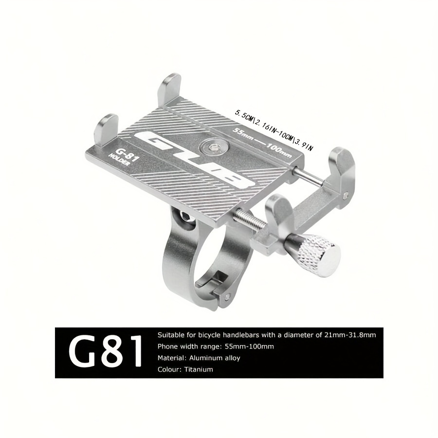 TEMU Aluminum Alloy Phone Holder For Electric Bikes And Motorcycles, Model G81, Designed For Navigation While Riding