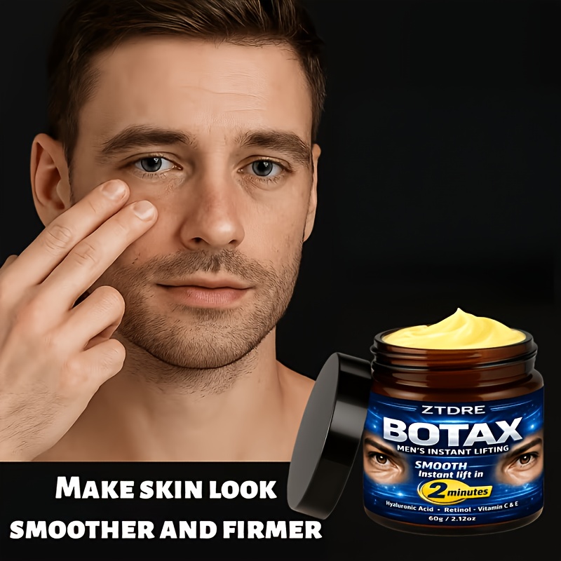 BOTAX Men's INSTANT LIFTING, Enriched with Retinol, Collagen, Plant-derived Squalane, Vitamins C and E, Hyaluronic Acid, and More, Smooths, Firms, and Lifts While Deeply Nourishing and Moisturizing. It Visibly Brightens Light Beige, Evens Out Uneven