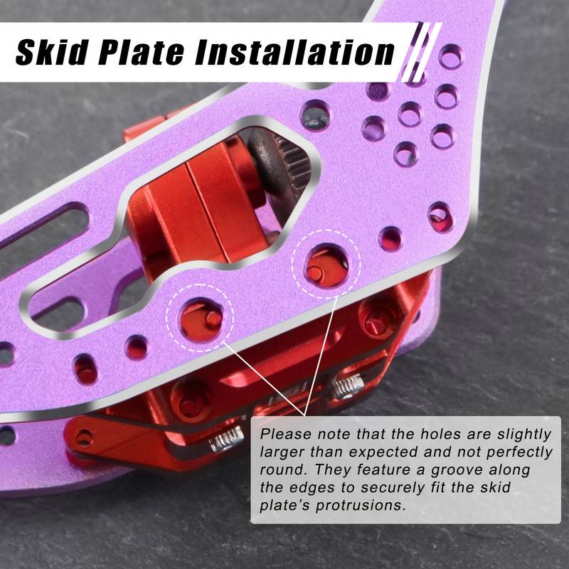 Axial SCX24 LCG Chassis Frame With 15° Skid – Lower Center Of Gravity Upgrade