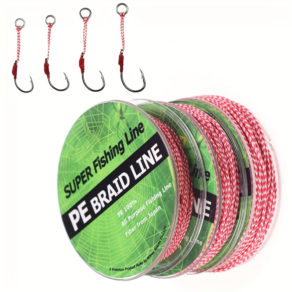 

1pc 10m 70-200lb 8 Strands Pe Line, Braided Line For Assist Hook, Saltwater Fishing Jigging Hook Trolling Lure Tying Line