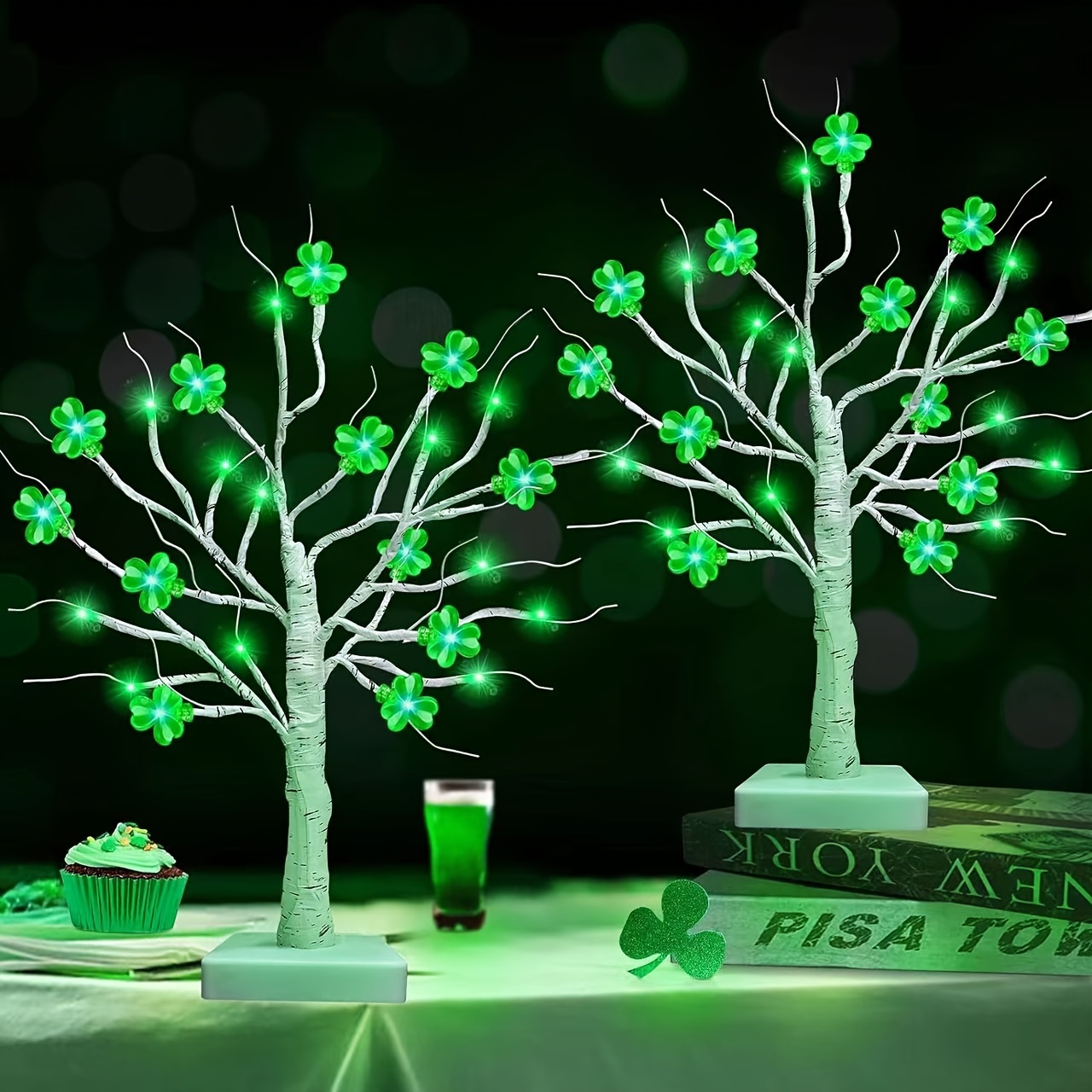 1pc Green Shamrock Tree Light, Desktop Simulation Bonsai Tree, Valentine's  Day Led Fairy Light, Suitable For Indoor And Outdoor Irish Party  Decoration, Aaa Battery Powered, Product Does Not Include Batteries -  Industrial