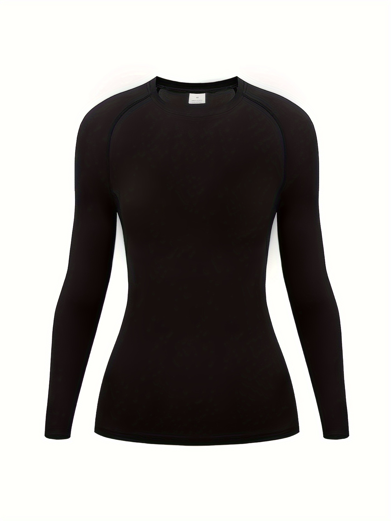 Solid Color Wicking Quick drying Sports Long Sleeves Top - Temu