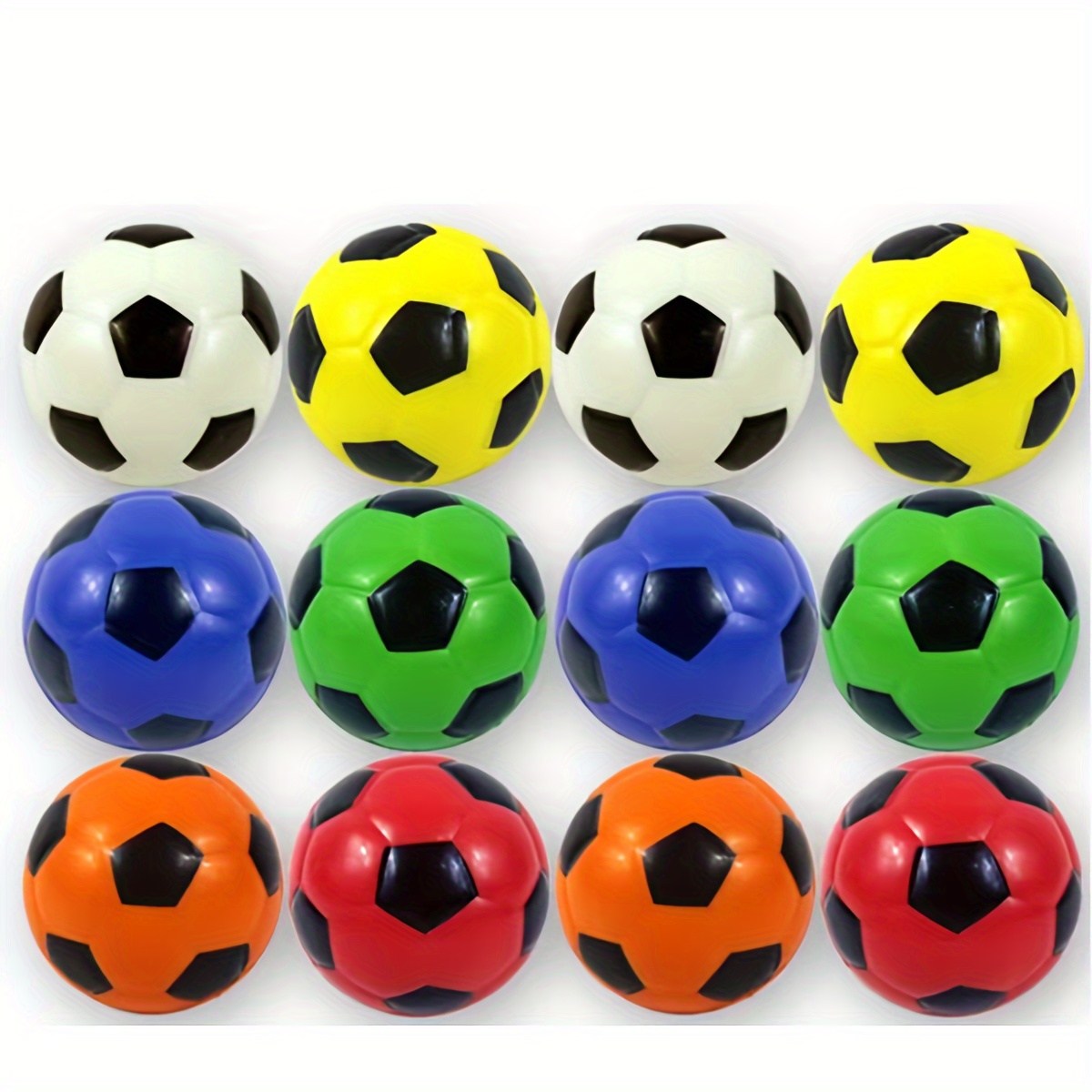 

12pcs 2.48in Colorful Football Toys, Office Toys, Activity Party Game Small Gift, Fun Bouncing Balls