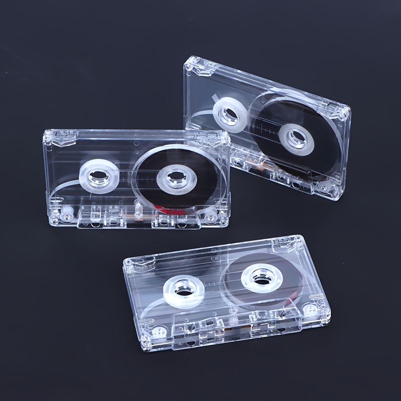 

High-quality Blank Magnetic Audio Tape With Clear Storage Case - 45/60/, Ideal For Voice & Music Recording