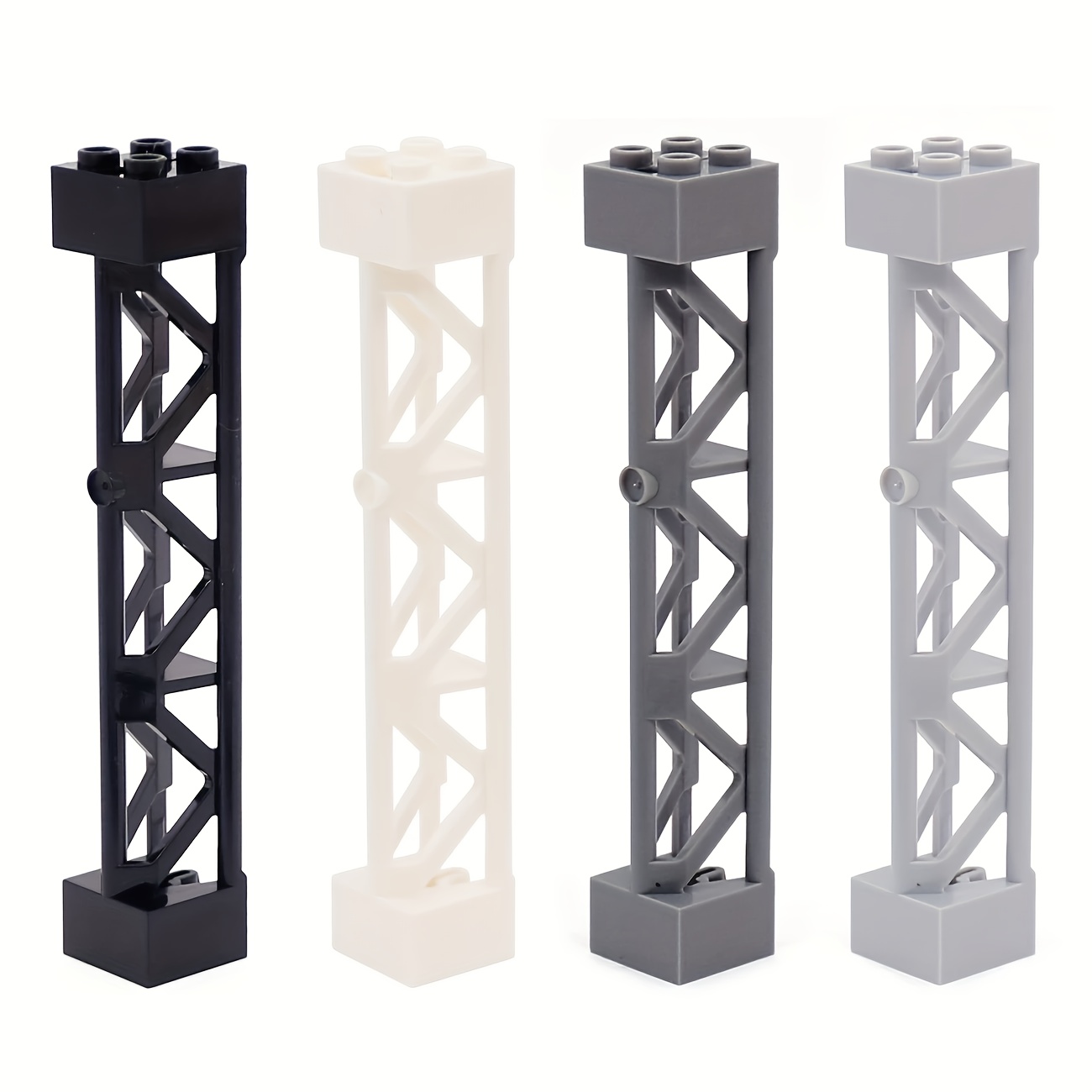 2pcs Four ABS Support Column Stand DIY Building Block Decorative Desktop Tower