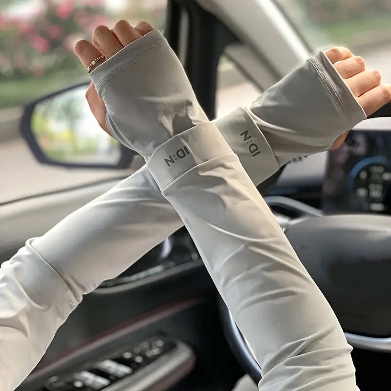 1 Par/3 Pares de Mangas Ajustadas Deportivas de Verano para Exteriores con Reposabrazos, Ropa de Manga Suave, Cómoda y Transpirable