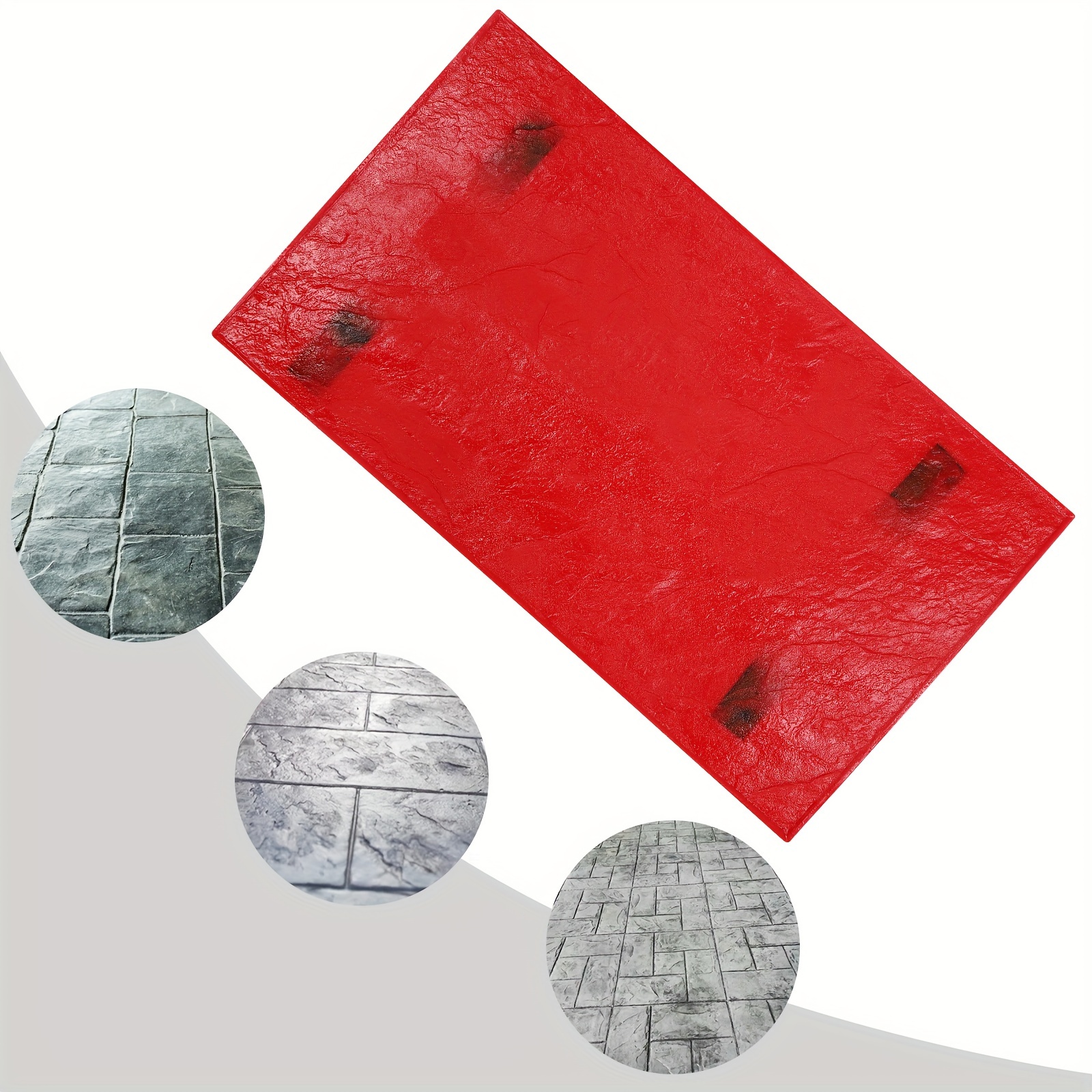 DIY Fun PU Concrete Stamps Mats, Concrete Stamping Molds, Stone-like