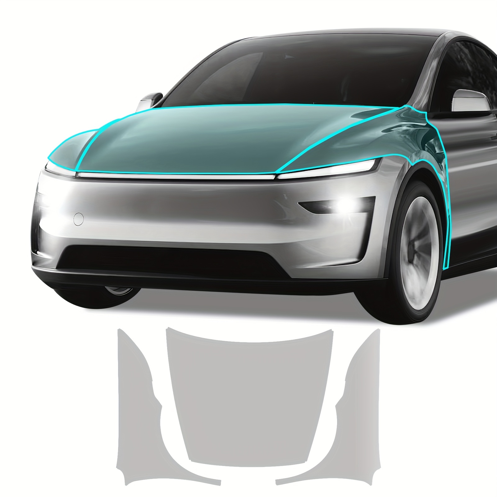 TEMU Car Vinyl Wraps Suitable For For Model Y 2025 Tpu For Entire Hood Full Fenders