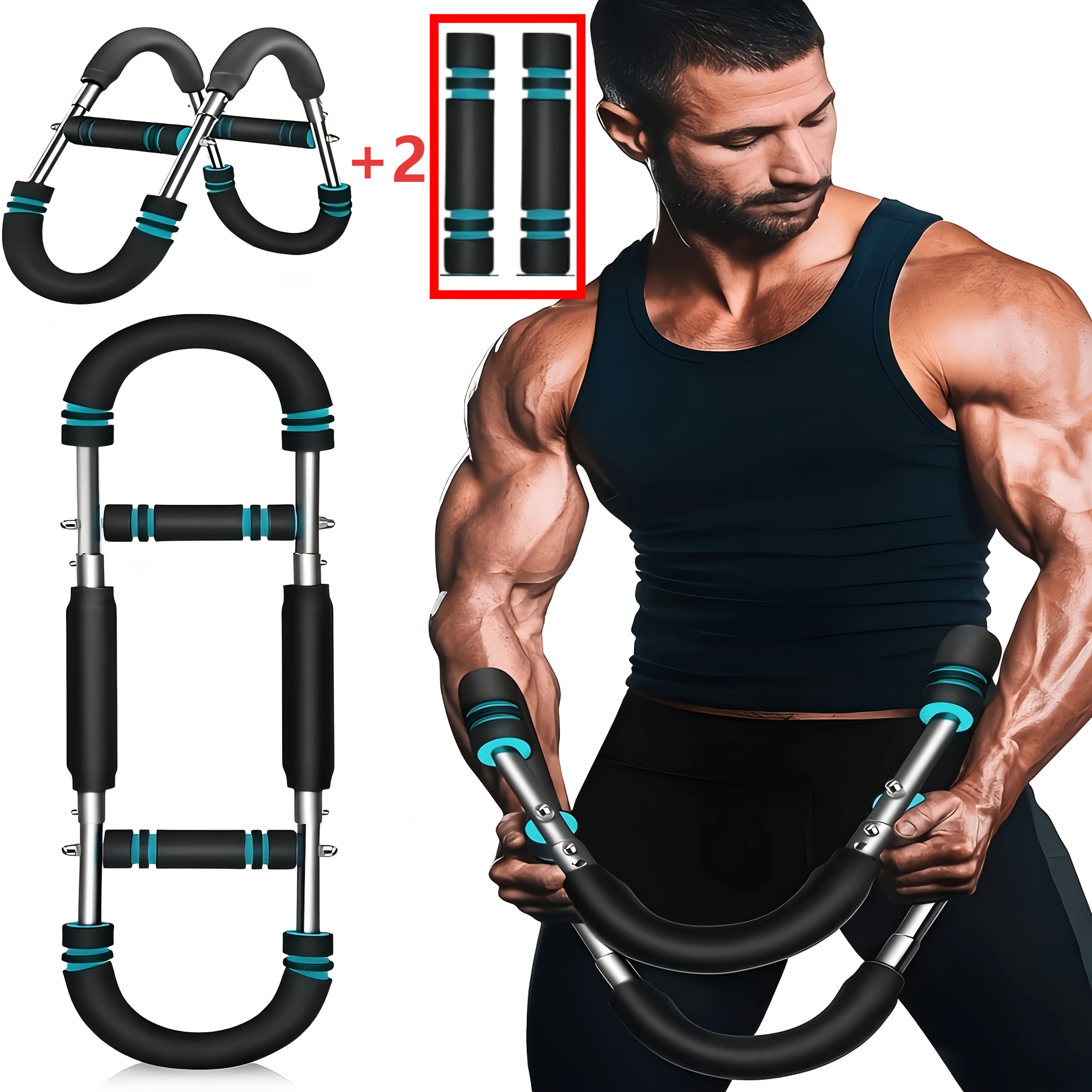 1pc Multifunctional U-Arm Strength Machine for Pectoral Muscles, Triceps Brachii of The Forearm, Inner Thigh Muscles, Sh