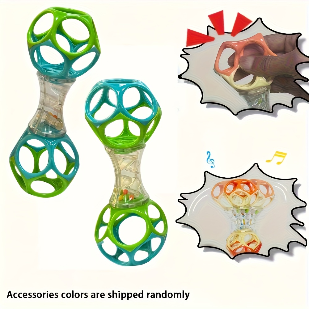 Preschool Education Puzzle Double-Ended Hand Bell Toy