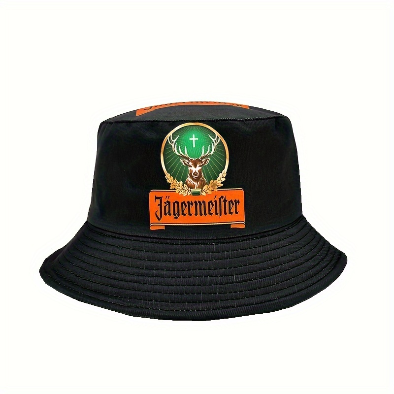 

Green Elk Logo Reversible Bucket Hat - Lightweight, Sun-protective Fisherman Cap For Parties & , Perfect Gift Idea