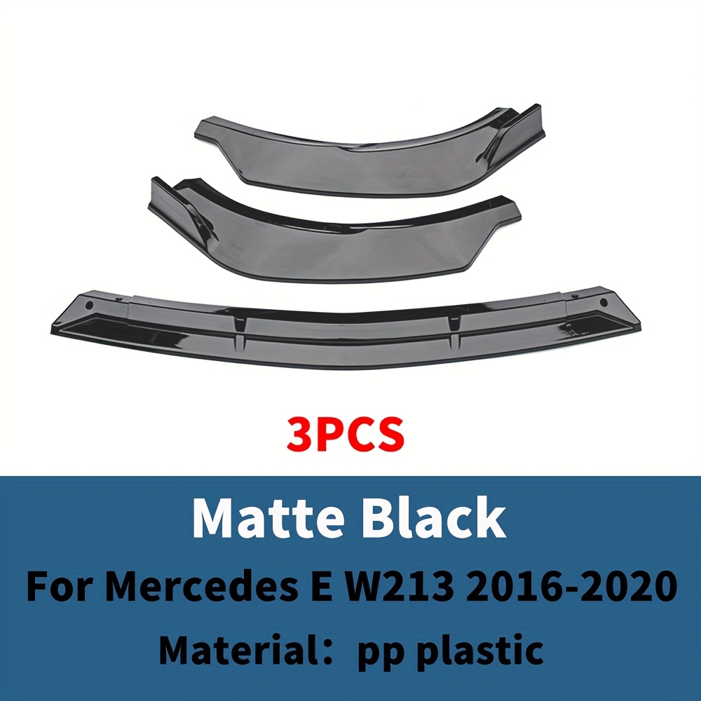 TEMU For W213 2016-2020 Front Splitter Guard Bumper Lip Spoiler Chin Air Dam Tuning Additions Body Kit Styling