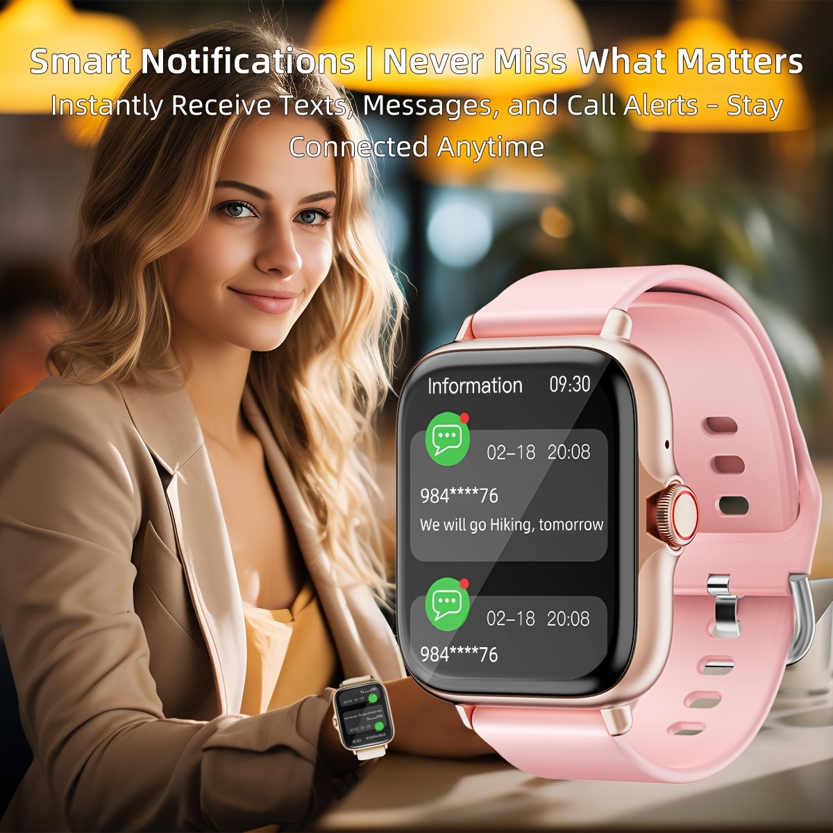 relógio inteligente  , tela sensível ao   completa de 1.83, monitorador de   com funções de   e mensagem, pedômetro, múltiplos   esportivos, compatível com dispositivos ios/android, estilo  , pulseira de silicone, caixa de liga  , presente ideal para qualquer ocasião, relógio inteligente para telefones android,   detalhes 3