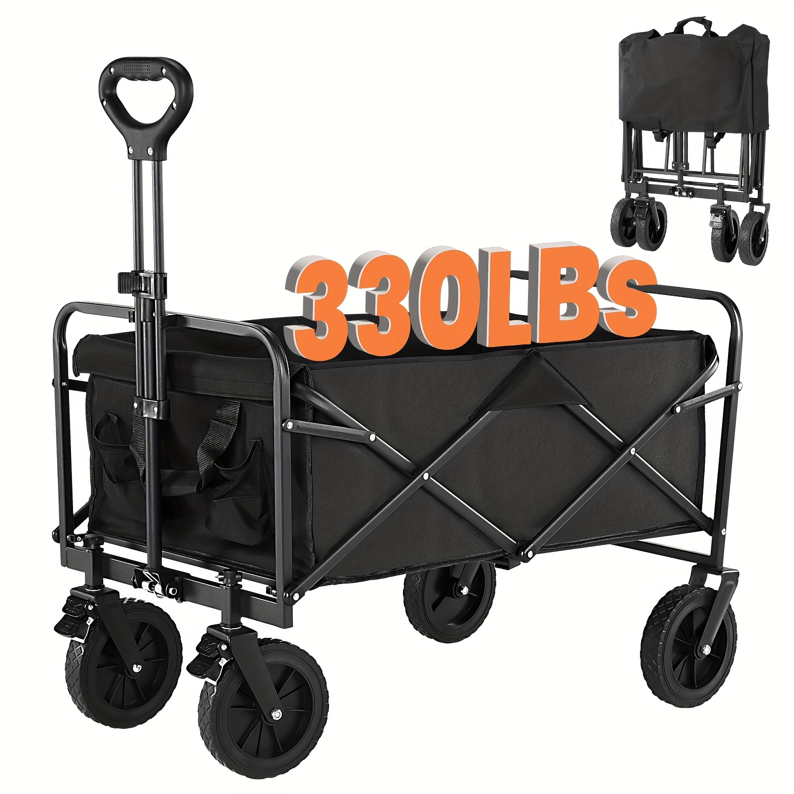 

330lbs/220lbs Duty Portable , , Duty Grocery For Shopping Camping