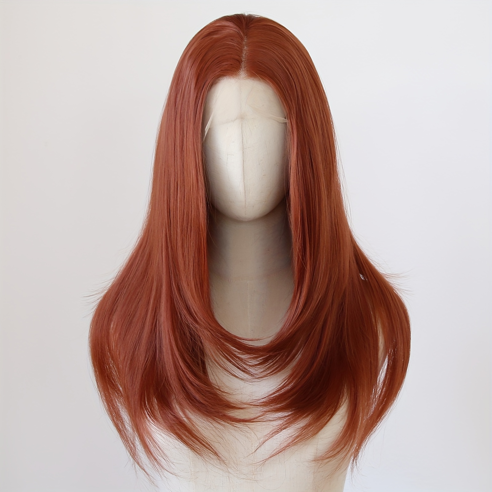 layered wig 18inch shoulder length dark brown - Temu Poland
