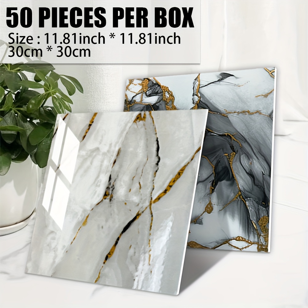 Carrelage Mural Marbré 10X10Cm 20 Pcs Pvc Carrelage Autocollant Papier