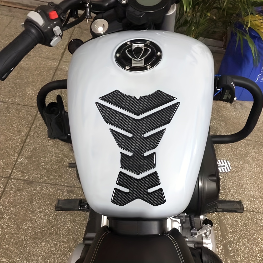 3D Carbon Fiber Motorcycle Gas Tank Pad Protector Decal Stickers Fuel Tank Decals Universal