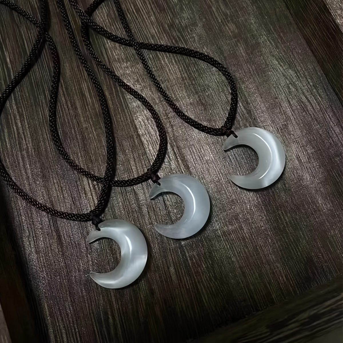 Fairy Moon Necklace Pendant Collarbone Chain Gift for Couple