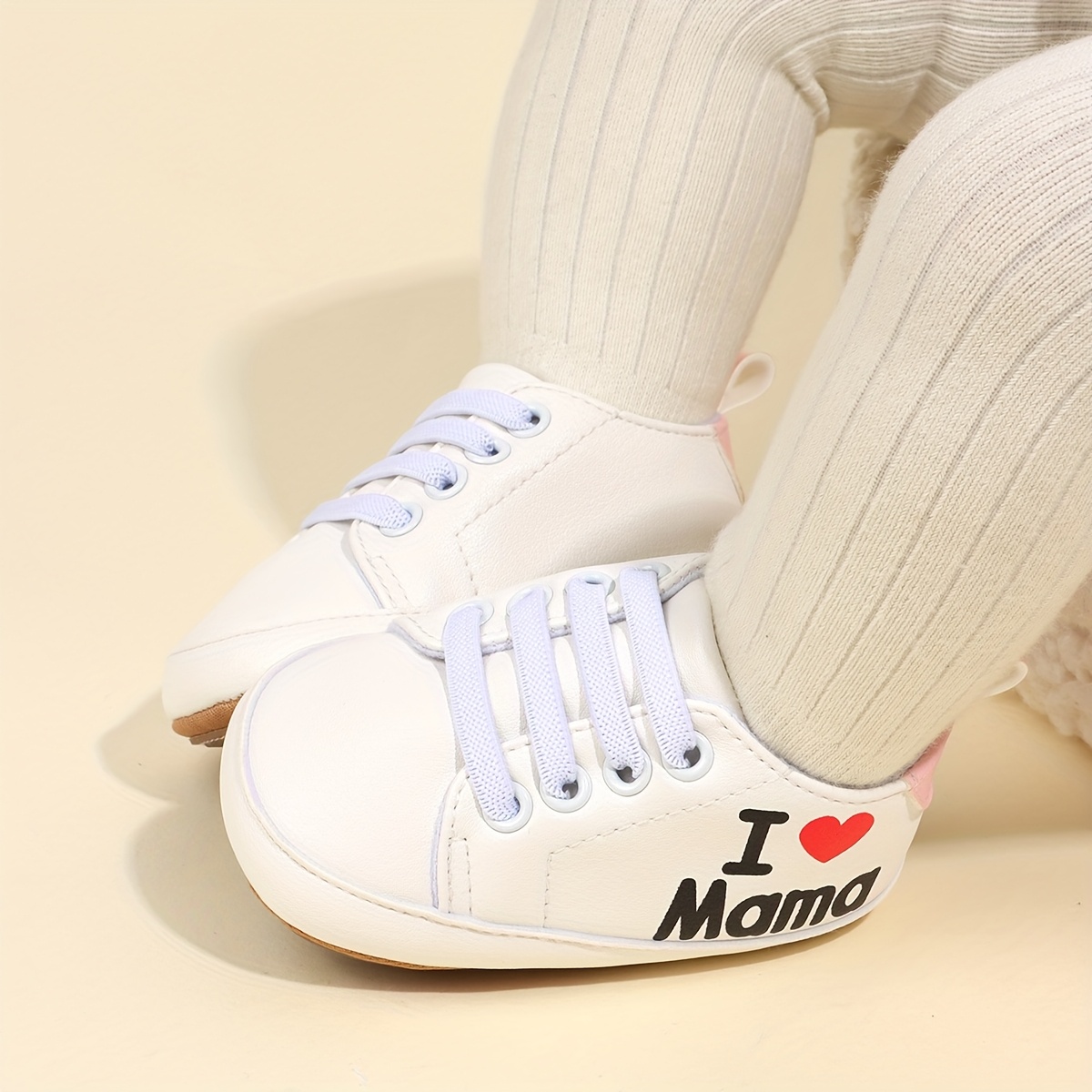 Witte sneakers met zachte zool voor baby's en peuters (jongens en meisjes)