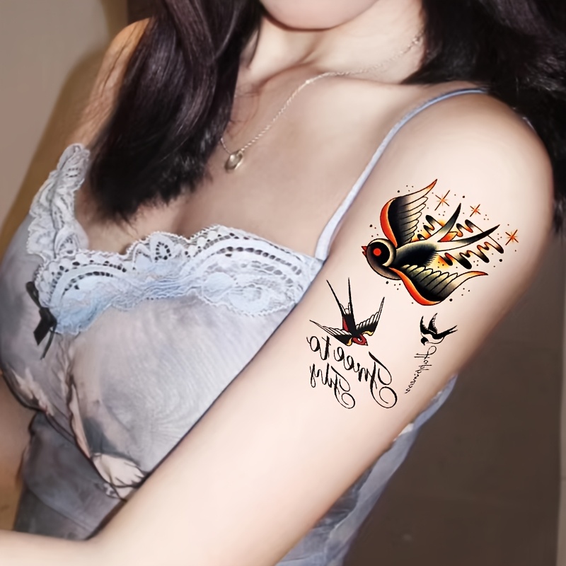 womens bird sleeve tattoo Kuwait