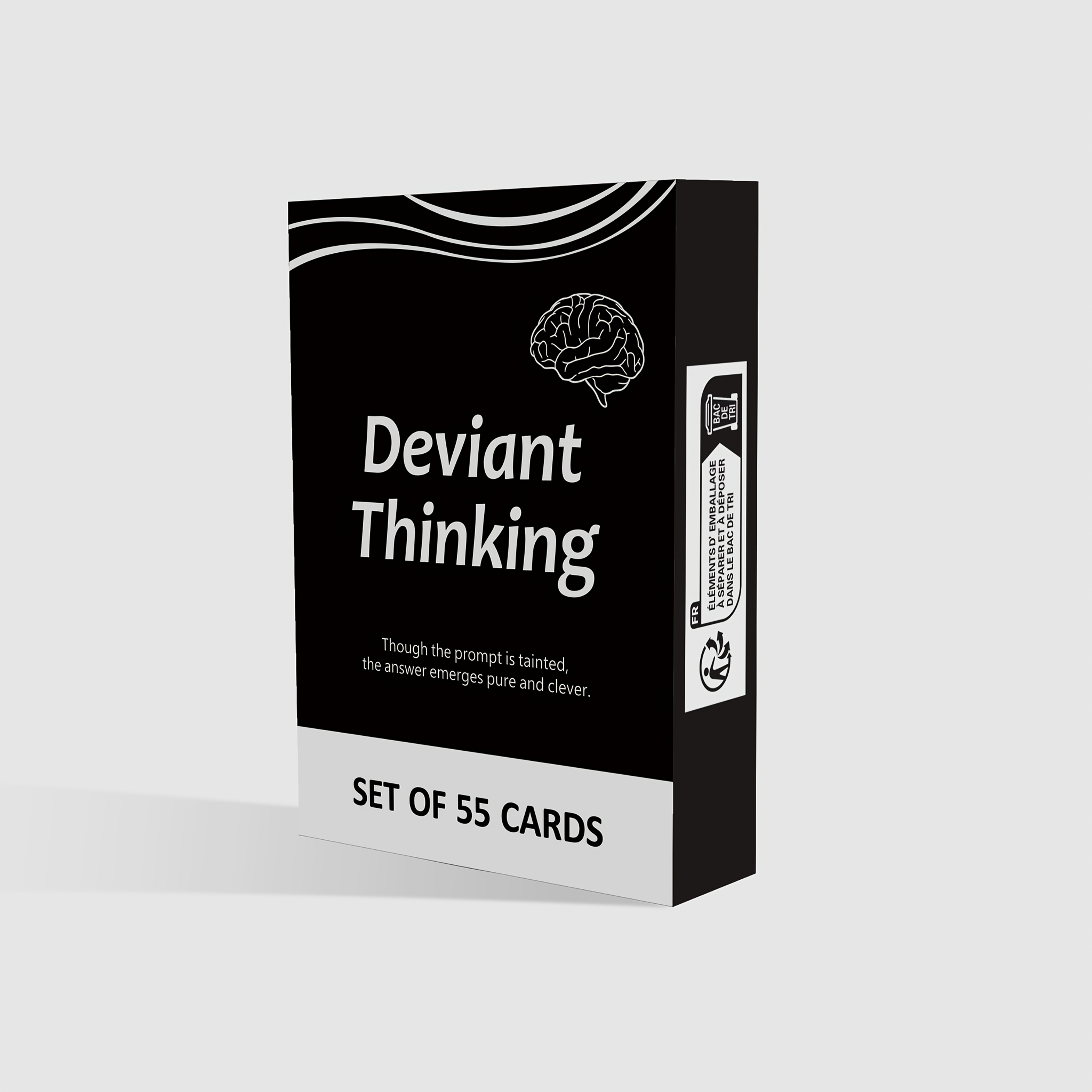 1 Box Deviant Minds Adult Party Game - 55 Dirty Prompts & Clean Answers Cards, 18+ Tabletop Conversation Starter for Adults, Perfect Halloween or Christmas Gift for Friends