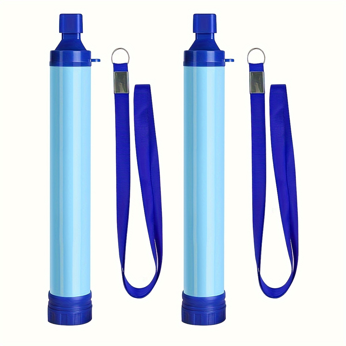 

2 Pieces Of Outdoor Drinking Straw Portable Filtration System, Which Is Necessary For Safe Drinking Camping, Hiking And Emergency Preparedness.