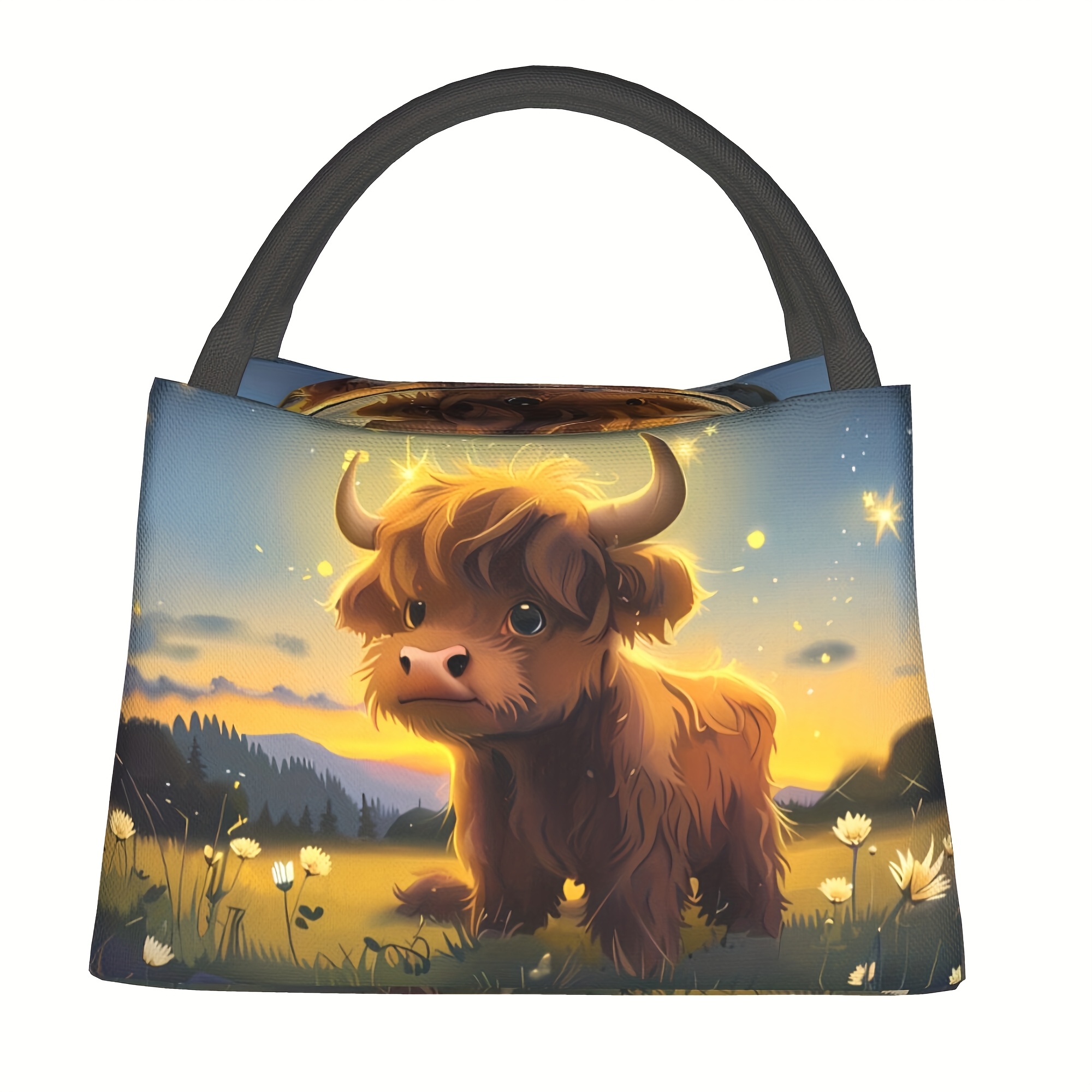TEMU 1pc Pattern, Portable Reusable Refrigerated Bag, Insulated Lunch Bag, Suitable For Home, Restaurant, Office, Outdoor Use. Suitable Birthday And