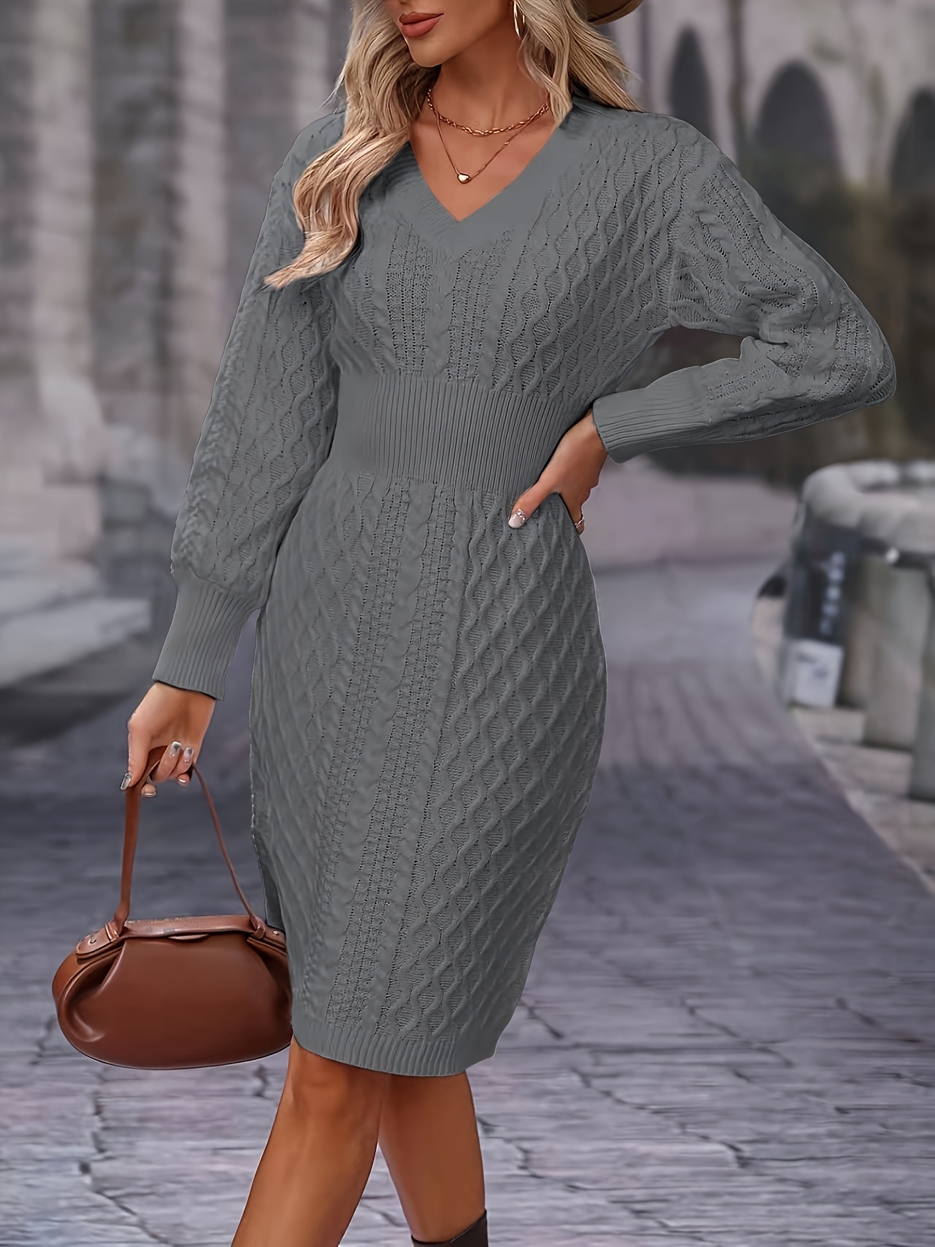 navy blue dress for baby girl THE BEST SWEATER DRESSES FOR WINTER main image 1