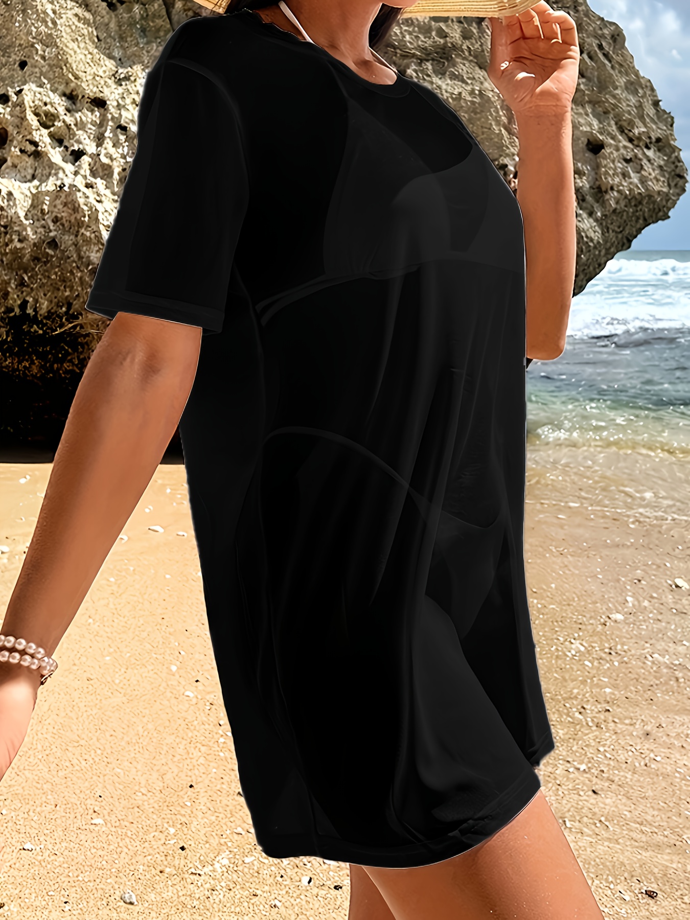 black short beach dress Chic Halter Sheath Short Summer Dress Beach Dress  FancyVestido
