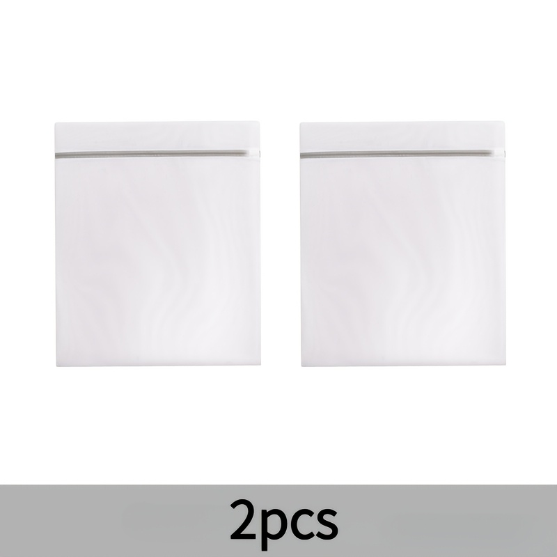 TEMU 2 pezzi, Sacchetto per bucato in rete di poliestere, Design da viaggio con cerniera di , Dimensioni 11.8 pollici X 7.9 pollici, Organizzazione