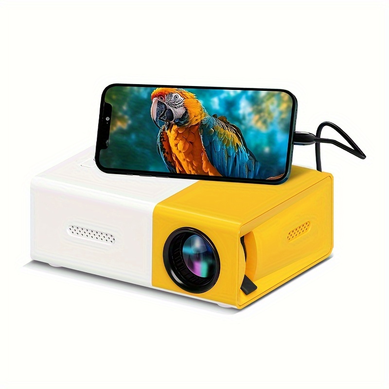 Mini proyector portátil, regalos para niños, proyector de películas  compatible con HD 1080P, pequeño proyector de películas portátil para uso  al aire