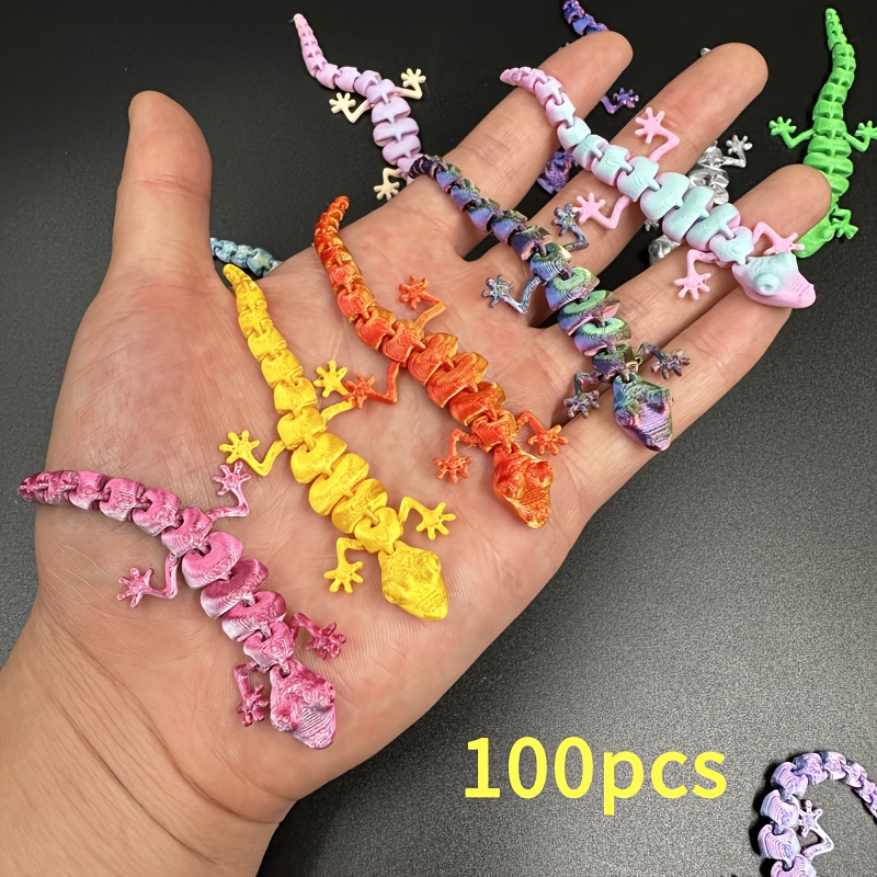 TEMU 100 Mini 3d Printed Gradient Decorations, Made Of Pla Material, Suitable For Home, Car And Desk Decoration, Christmas, Halloween, Easter,
