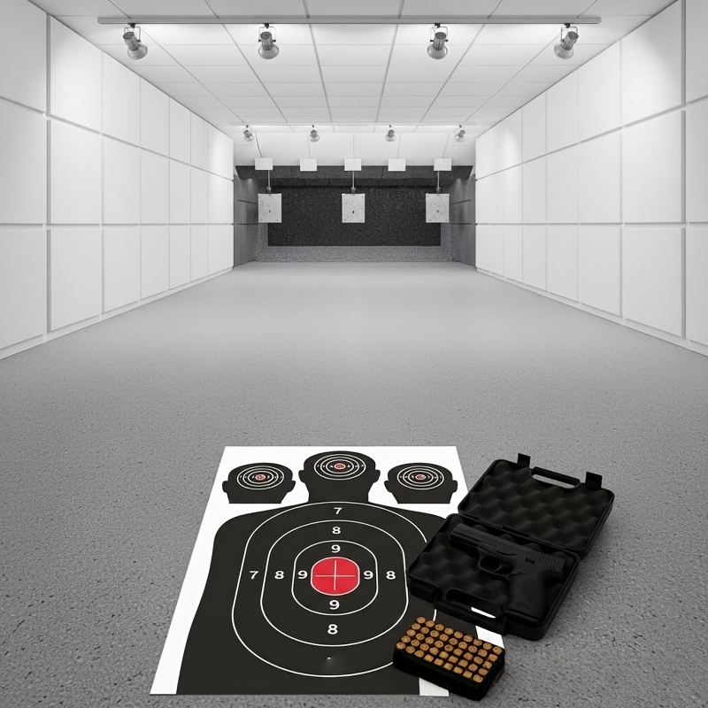 8pcs Human-Shaped Scoring Target Paper for Shooting Practice