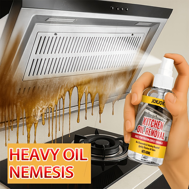 kitchen surface cleaning spray quickly   down grease and cooking residue suitable for range hoods grills stovetops and metal appliance       bright and clean