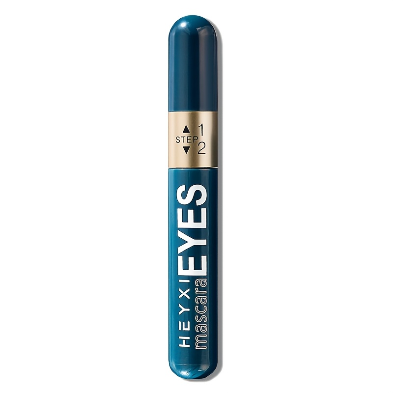 Image of Heyxi 1pc 2-in-1 Volumizing & Lengthening Mascara - Natural Lengthening, Natural Volumizing, Long-lasting , Waterproof & Sweatproof, Smudge-resistant, Easy To Apply For Beginners
