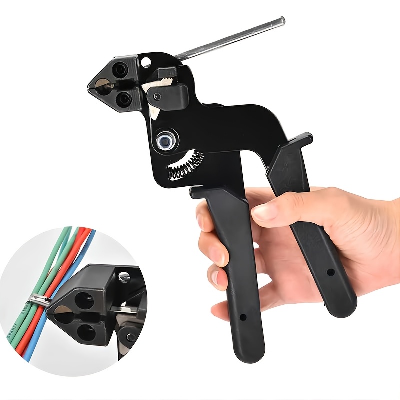 TEMU Cable Tie Pliers, Cable Tie Cutters, Automatic Tensioners, 304 Stainless Steel Locking Cable Ties, Portable Cable Tie Cutters, Manual Cable Tie