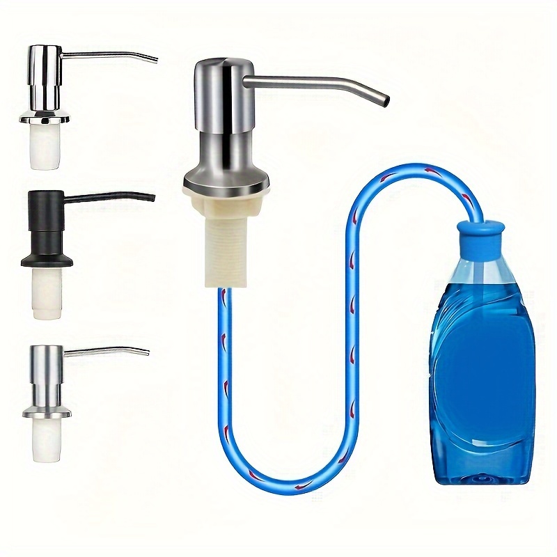 

Easy-install Kitchen Sink Soap Dispenser With Extension Tube - Bpa-free Plastic, No Power Needed