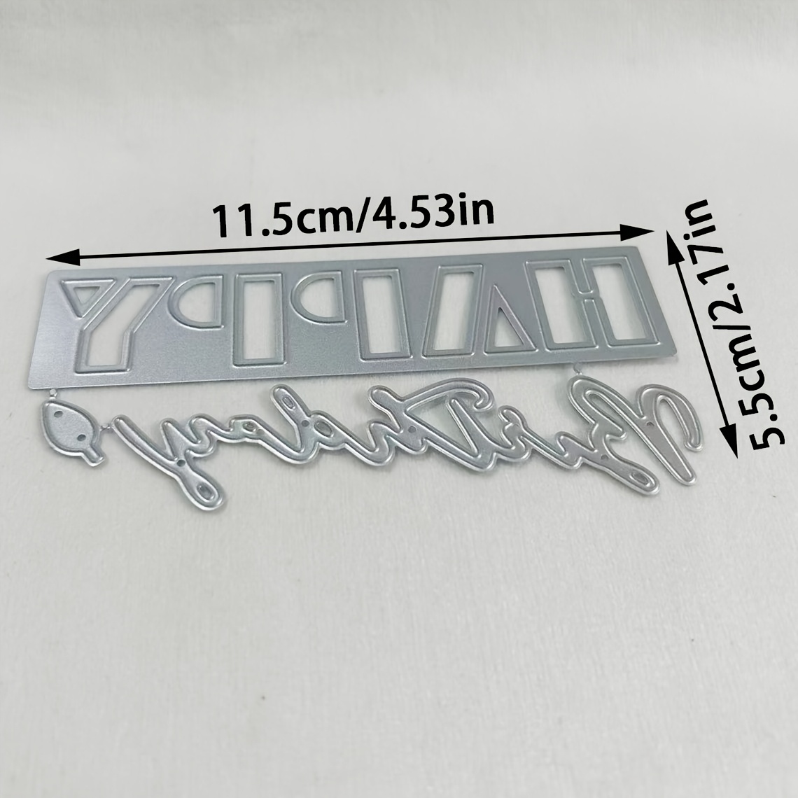 TEMU 1pc Happy Birthday Metal Die Cut, Diy Scrapbooking Embossing Stencil, Handmade Greeting Card Making Metal Cutting Dies, Gift Card Making Tools