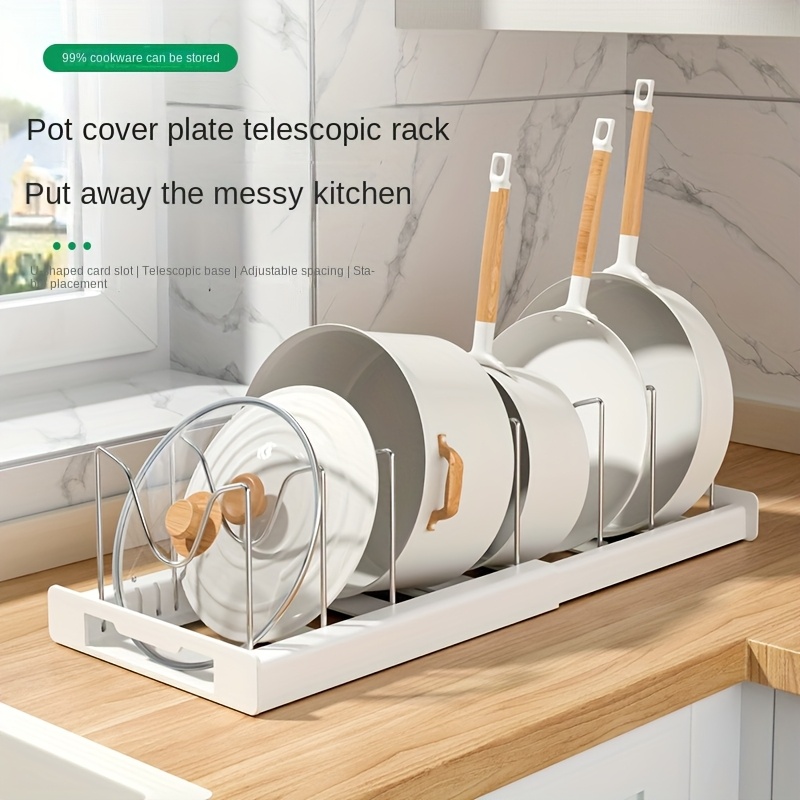 Retractable Pot Rack Kitchen Storage